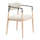Zuo Equinox Dining Chair - Oyster Grey/Natural-Assembly not required