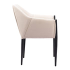 Zuo Andover Dining Chair - Beige - Set of 2-3 year limited warranty