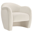 Modway Compose Performance Velvet Accent Chair - Alabaster-Versatile Accent Chair