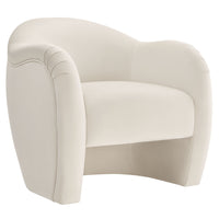 Modway Compose Performance Velvet Accent Chair - Alabaster-Versatile Accent Chair