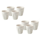 Maxwell & Williams Sala White Espresso Cups - Set of 4 - 2 Pack-Dishwasher Safe