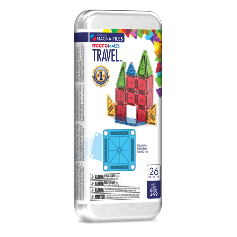 MAGNA-TILES mircoMAGS 26-Piece Travel Magnetic Construction Set