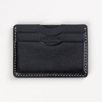 Decent Living Leather Card Holder Wallet - Black-Total four card slots for up to 8 cards