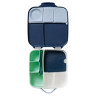 b.box Silicone Bento Tray Lunchbox - Berry-Spill-proof – high sides prevent the movement of food between sections