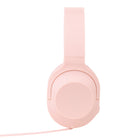 Basic Tech Wired Over The Ear Foldable Headphones - Pink-Foldable sleek headphones