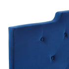 Modway Juliet Tufted Performance Velvet King/California King Headboard - Navy-Durable Stain-Resistant Fabric