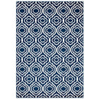 Modway Frame Transitional Moroccan Trellis Area Rug - 5 ft W x 8 ft L - Morcoccan Blue/Ivory-Transitional Moroccan Trellis Area Rug