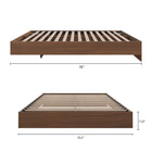 Nexera Platform Bed Frame - Full Size - Walnut-7