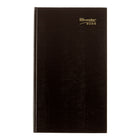 Brownline 2026 Traditional Daily Planner - 13-3/8" x 7-7/8" - Black - English-Daily planner with large ruled areas for plenty of entries