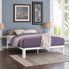 Modway Corinne Full Bed Frame - White-Sturdy Powder Coated Steel Frame