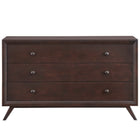 Modway Tracy Wood Dresser - Cappuccino-Platform leg base