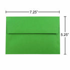JAM Paper A7 Coloured Invitation Envelopes - 5 1/4 x 7 1/4 - Green Recycled - 100 Pack-These fun, colorful envelopes are perfect for making your mail stand out from the pile!