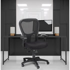 Tempur-Pedic Mesh High-Back Task Chair - Black-Sturdy 5-star nylon base has dual wheel casters for easy mobility