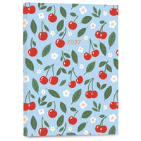 High Note 2027 Monthly Softcover Planner - 7-3/4" x 9-3/4" - Fruits - English-Durable, scuff-proof flexi cover with foil embellishments 