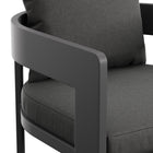 Modway Tahoe Outdoor Patio Aluminum Bar Chair - 44.5" - Charcoal-8