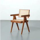 Plata Imports William Cane Arm Chair-Backrest with cane details