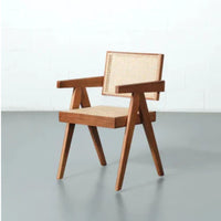 Plata Imports William Cane Arm Chair-Backrest with cane details