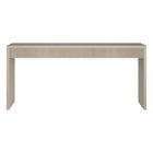 Hudson&Canal Lawrence 64" Wide Rectangular Fluted Console Table - Alder White-Table is made of high-quality and durable MDF and PVC materials