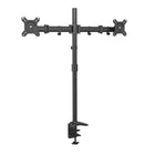 ShoppingAll SA-D290 Adjustable Dual Monitor Standing Mount Extra Tall 31.5" Pole for Two Displays up to 32" - Black-Holds one monitor 13"-32" in size and up to 17.6lb/8kg in weight with 75mm x 75mm or 100mm x 100mm VESA mounting holes