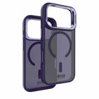 Blu Element Chromatic Kick Compatible with MagSafe Case for iPhone 17 Pro Max - Deep Violet-Extra camera protection with fold-out Kickstand for landscape viewing