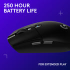 Logitech G305 Lightspeed Wireless Gaming Mouse - Black-Classic Design: Weighing in at 99 grams, the lightweight G305 symmetric mouse features a low profile and rounded back for a comfortable grip and agile control for various playstyles 