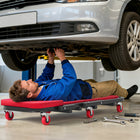 HOMCOM Automotive Z Creeper Seat-Six 360° swivel casters allow easy movement on complex surfaces
