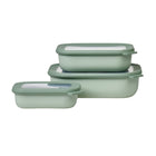 MEPAL Cirqula Multi-Bowl Container - 1000 mL - Nordic Sage-Versatile: safe for fridge and freezer