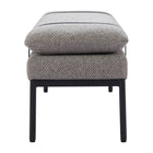 Zuo Padd Bench - Grey-3 year limited warranty
