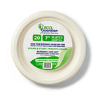Eco Guardian Compostable Plates - 7" - 20 Pack-Fridge, freezer, microwave, and oven safe