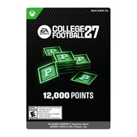 College Football 27 - 12000 Cut Points for Xbox Series X|S [Digital Code]-Game for Xbox Series X|S, Genre: Sports