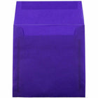 JAM Paper Square Translucent Vellum Invitation Envelopes - 6" x 6" - Primary Blue - 25 Pack (PACV517)-Quantity: 25 envelopes per pack