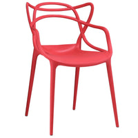 Modway Entangled Dining Armchair - Red-Modern dining chair