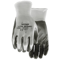 Watson Gloves Stealth Lite Speed Gloves - Large - 1 Pair-Hard-wearing nitrile coating