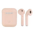 Basic Tech TWS True Wireless Ear Buds - Pink-Built-in microphone