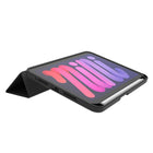 JCPal DuraPro Case with Pencil Holder for 2024 & 2021 iPad mini - Black-Built-in Apple Pencil holder