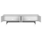 Hudson&Canal Whitman TV Stand for TV's up to 85" - White-Clean with a soft, dry cloth and no harsh chemicals or abrasive cleaning materials