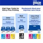 Brother Genuine BTD180 3-Piece Ink Cartridge Set - High Yield - Cyan - Magenta - Yellow-Brother Genuine ink. These ink bottles are engineered to work seamlessly with your Brother printer.