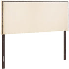 Modway Region Nailhead Upholstered Full Headboard - Ivory-Contemporary headboard