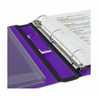 Staples Better Binder - 1-1/2" - Purple-Easy-insert spine label, insertable from the inside