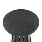 Manhattan Comfort Layla 35.4" Modern End Table - Black - Set of 2-Wood Grain Finish Brings a Sense of Organic Elegance