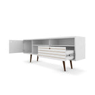 Manhattan Comfort Liberty MDP and MDF 70.86"W TV Stand, White (202AMC6)-Recommended for a 50" -65" TV.