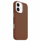 OtterBox Symmetry Cactus Leather Compatible with MagSafe Case with Camera Control for iPhone 17 - Dessert Saddle Brown-Made with ethical, beautiful, durable cactus-based leather substitute by Desserto