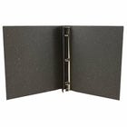 JAM Paper Italian Leather 3 Ring Binder, 3/4", Dark Brown (369231777)-Quantity: Sold individually