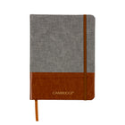 Cambridge Two-Tone Notebook - 8" x 6" - Brown-Case bound
