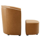 Modway Divulge Armchair and Ottoman - Tan-Weight Capacity - 330 lb