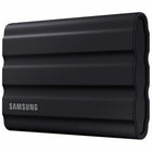 Samsung - T7 1TB USB 3.2 Gen. 2 Shield Portable SSD - Black-Read: Up to 1,050 MB/sec3; Write Up to 1,000 MB/sec3