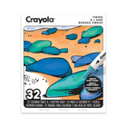 Crayola 32-Page Adult Colouring Book - Vibing-The Vibing Colouring Book includes 32 pages of expressive, mood-driven designs