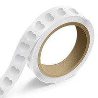 JAM Paper Standard Label Rolls - Heart Shaped - 1 1/8 x 1 1/8 - Silver Metallic Foil - 125 Labels/Roll-Colour: Durable Silver Shiny Foil | Make your mail stand out with colourful shipping address labels.