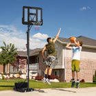 Soozier Portable Basketball Hoop with 43" Backboard and Fillable Base-Base supports 143 lbs (65 kg) water, 165 lbs (75 kg) sand, or 187 lbs (85 kg) sand + water

