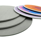 Kore Design Liquid Floor Tiles - Assorted Colors - Disc - 12" - Set of 9-Vibrant liquid floor tiles: Providing a genuine sensory experience, these floor activity mats are adored by kids. Filled with non-toxic liquid, they dynamically change colors as you step, press down, or hop along, offering endless colorful fun